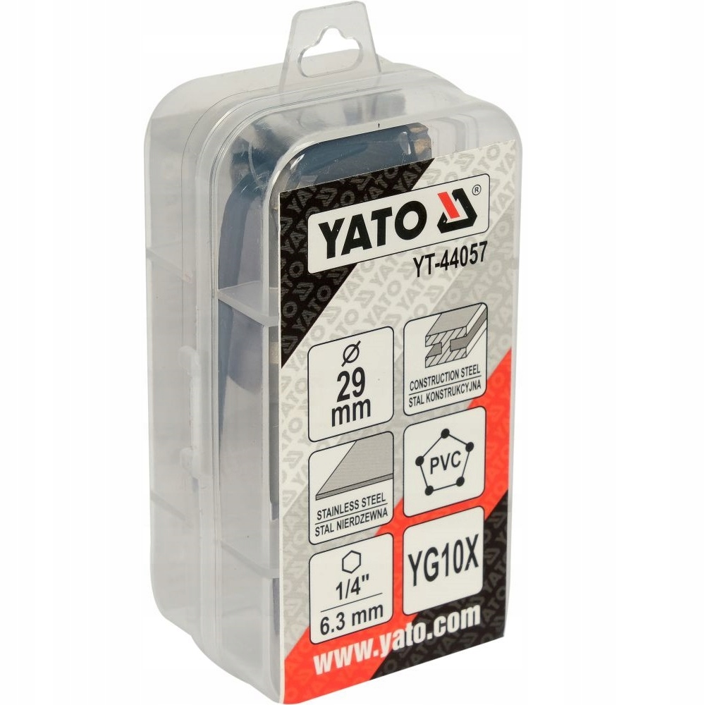 YATO OTWORNICA TCT DO METALU 29MM WĘGLIK SPIEKANY KORONKA