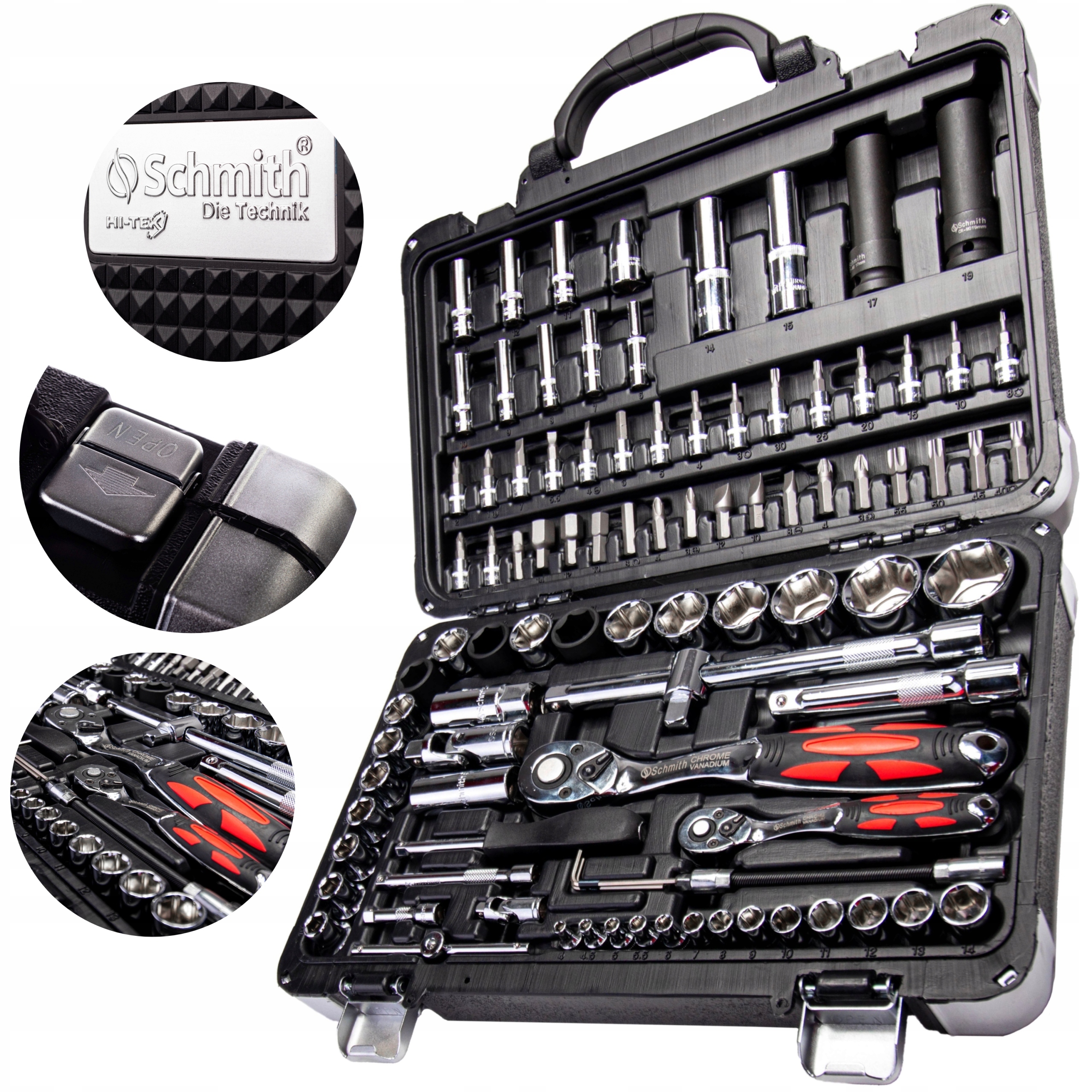 ZESTAW KLUCZY NASADOWYCH 94SZT NASADOWE SCHMITH