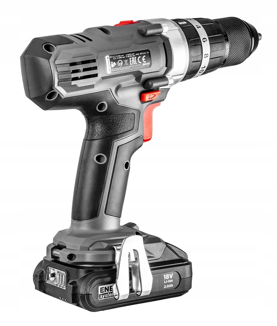 GRAPHITE WIERTARKO WKRĘTARKA Z UDAREM AKUMULATOROWA ENERGY+ 18V 13mm 58G010