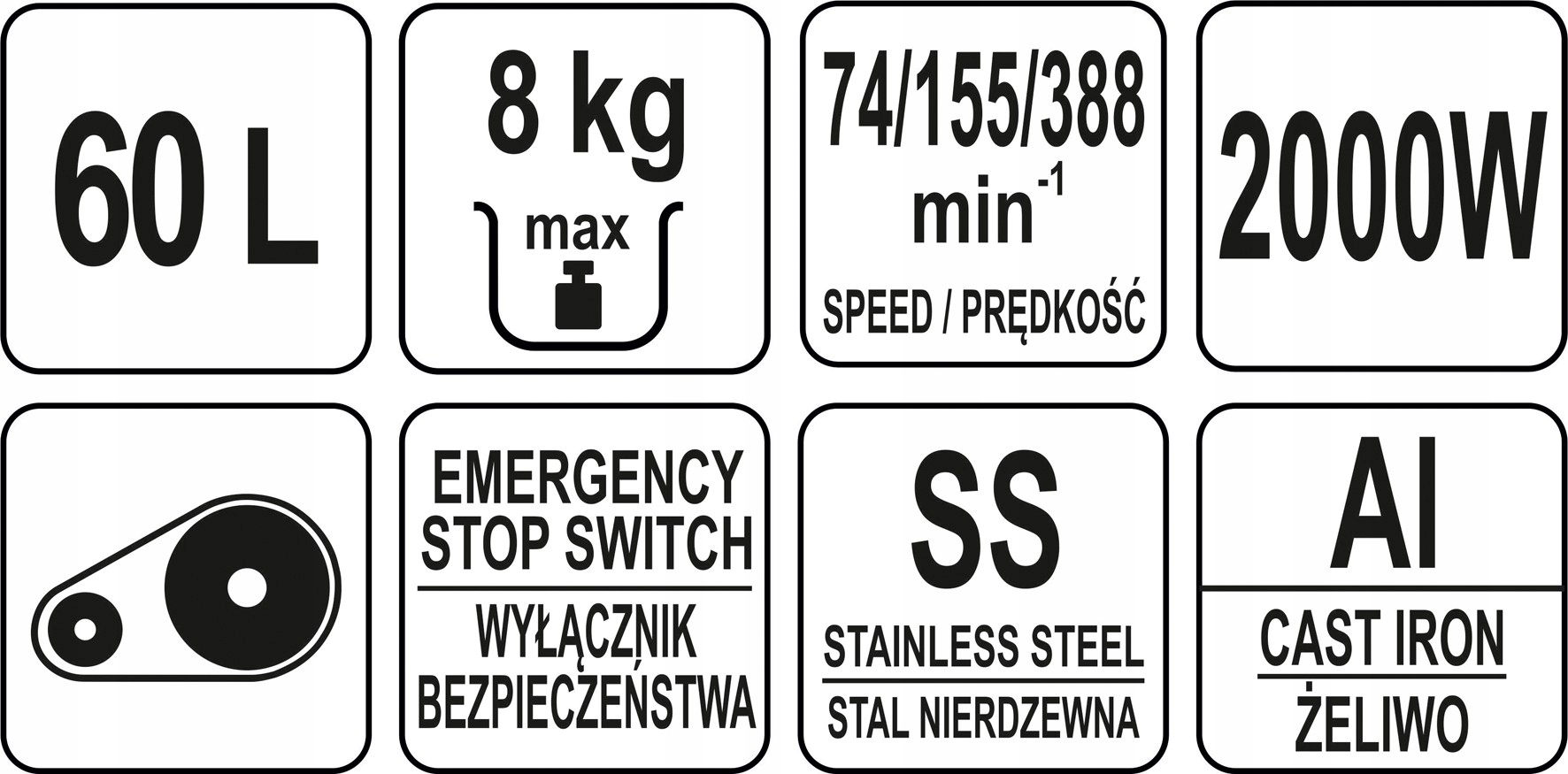 YATO MIKSER PLANETARNY DO MAS UBIJACZKA 2000W 60L