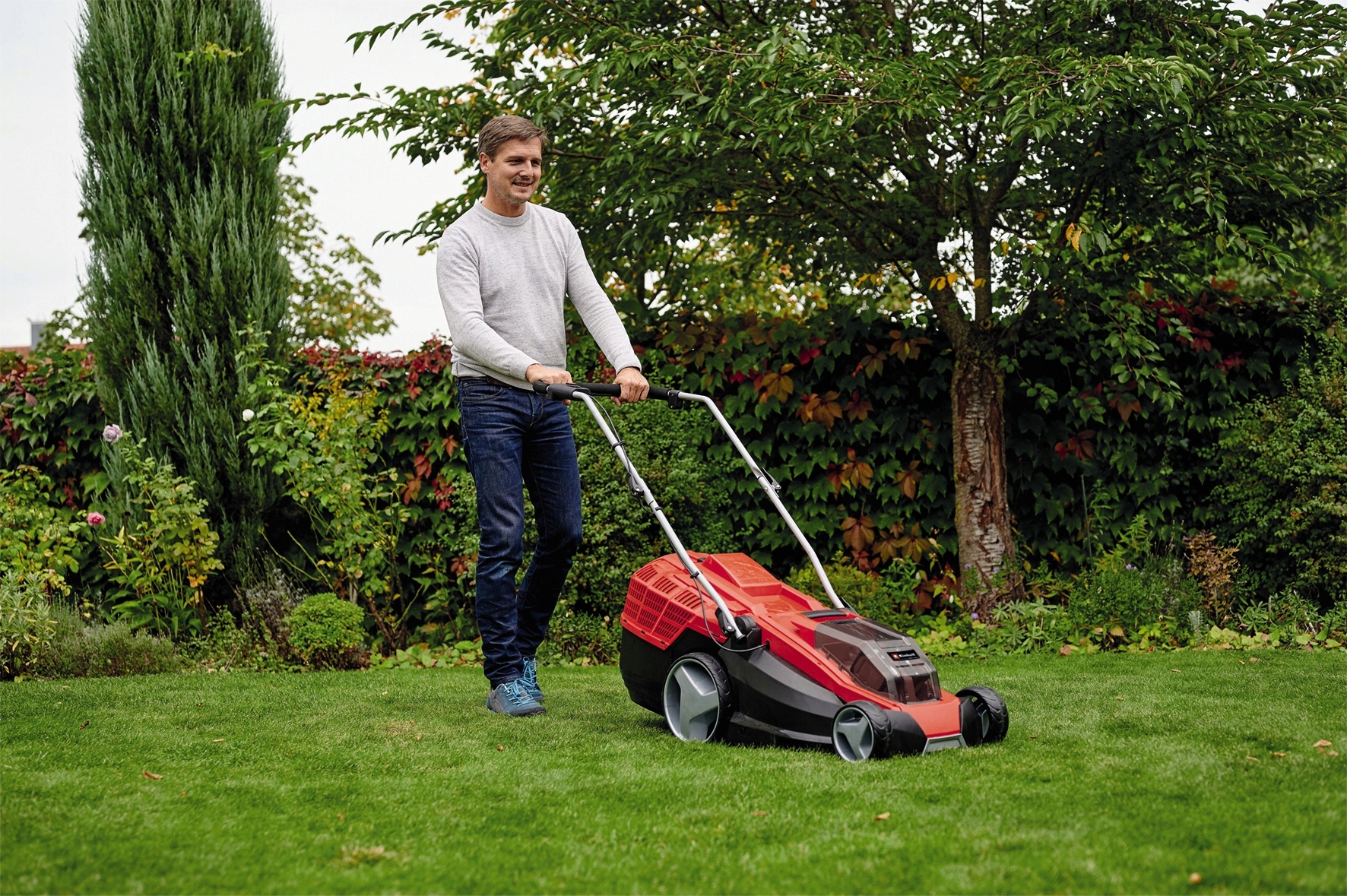 EINHELL KOSIARKA AKUMULATOROWA 2x18V 43cm KOSZ 63L GE-CM 36/43 Li M-Solo