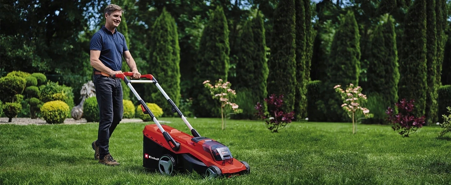 EINHELL KOSIARKA AKUMULATOROWA 2x18V 41cm KOSZ 50L GP-CM 36/41 Li-solo