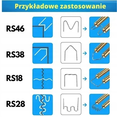 DEDRA PAWARKA ZGRZEWARKA DO PLASKIKU TWORZYW 4V 550°C USB-C Zszywki 300szt