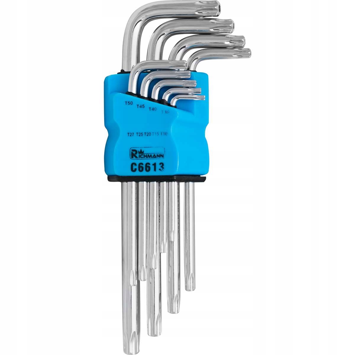 RICHMANN KOMPLET ZESTAW KLUCZY TORX T10-T50 MM 9 ELEMENTÓW CLIP C6613