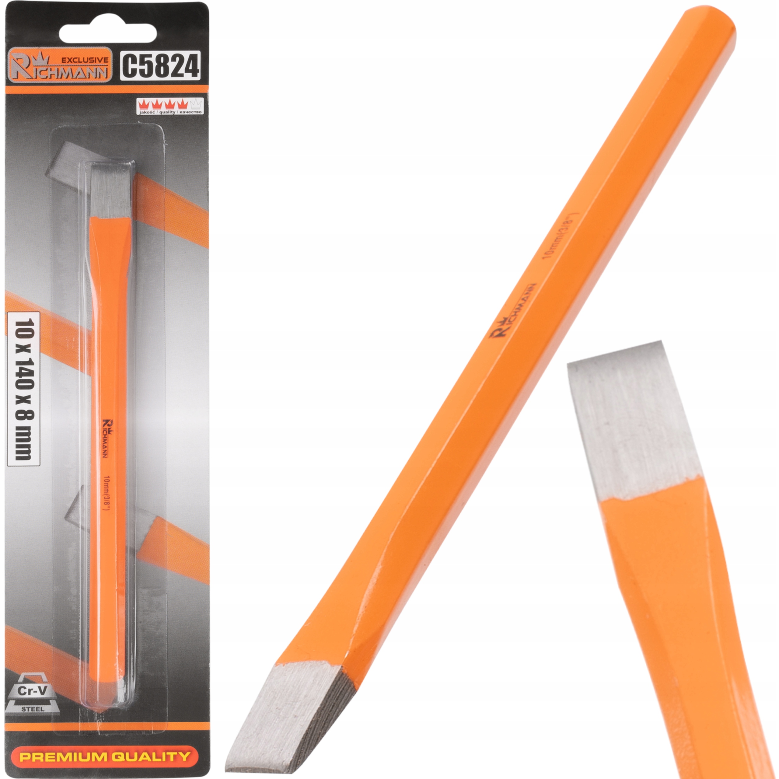 C5824 PRZECINAK ŚLUSARSKI O WYMIARACH 10X140X8 MM