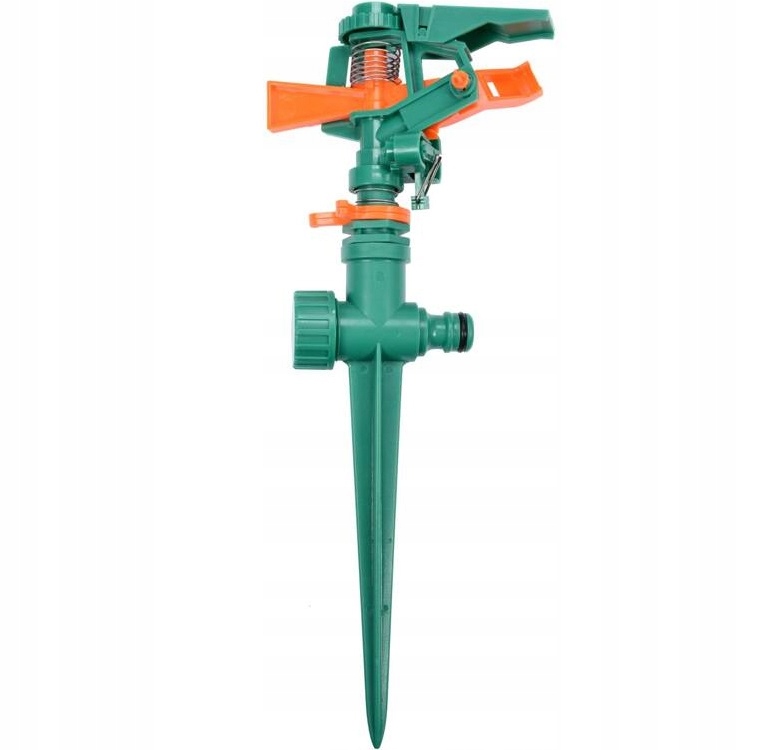 FLO ZRASZACZ OGRODOWY IMPULSOWY OBROTOWY DO TRAWNIKA SZPILKA PLASTIK 89269