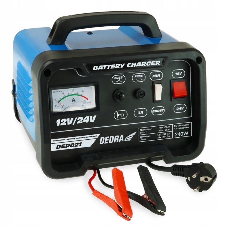 PROSTOWNIK DEDRA DEP021 25-180AH 12/24V 9A BOOST