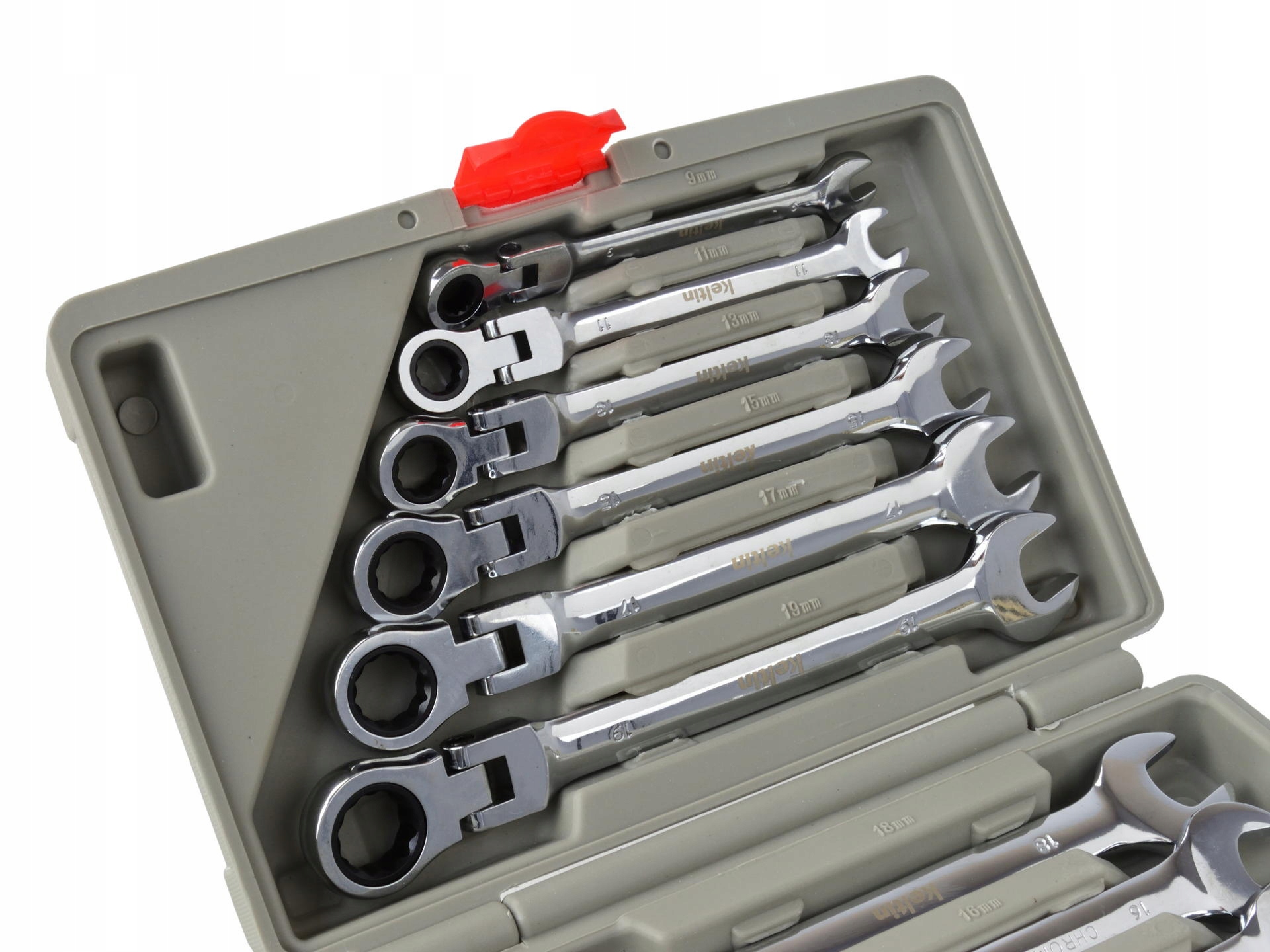 KELTIN KOMPLET ZESTAW 12SZT KLUCZY Z GRZECHOTKĄ KLUCZE ŁAMANE 8-19mm K00106