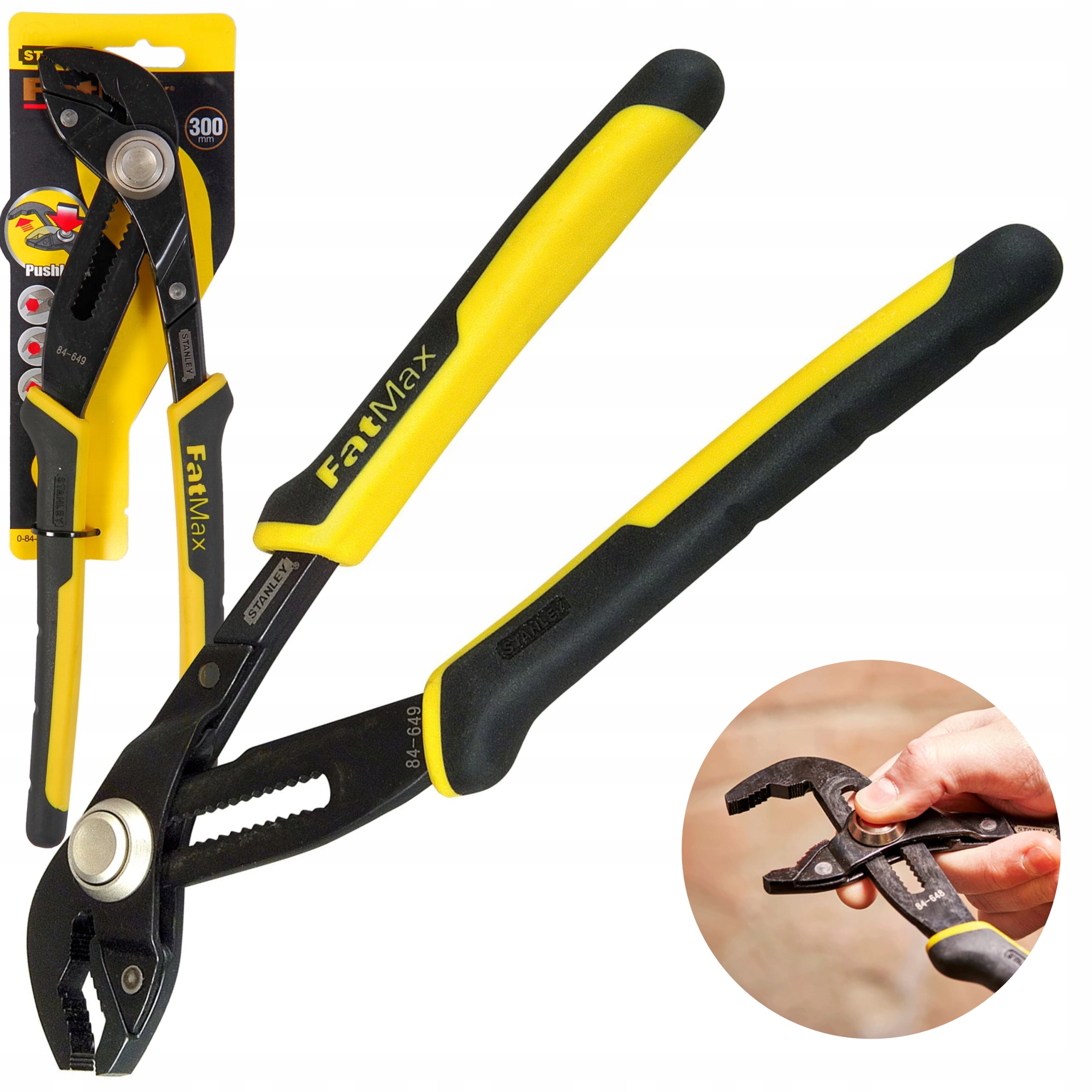 STANLEY SZCZYPCE NASTAWNE FATMAX 12" 300mm KLUCZ DO RUR NASTAWNY 0-84-649