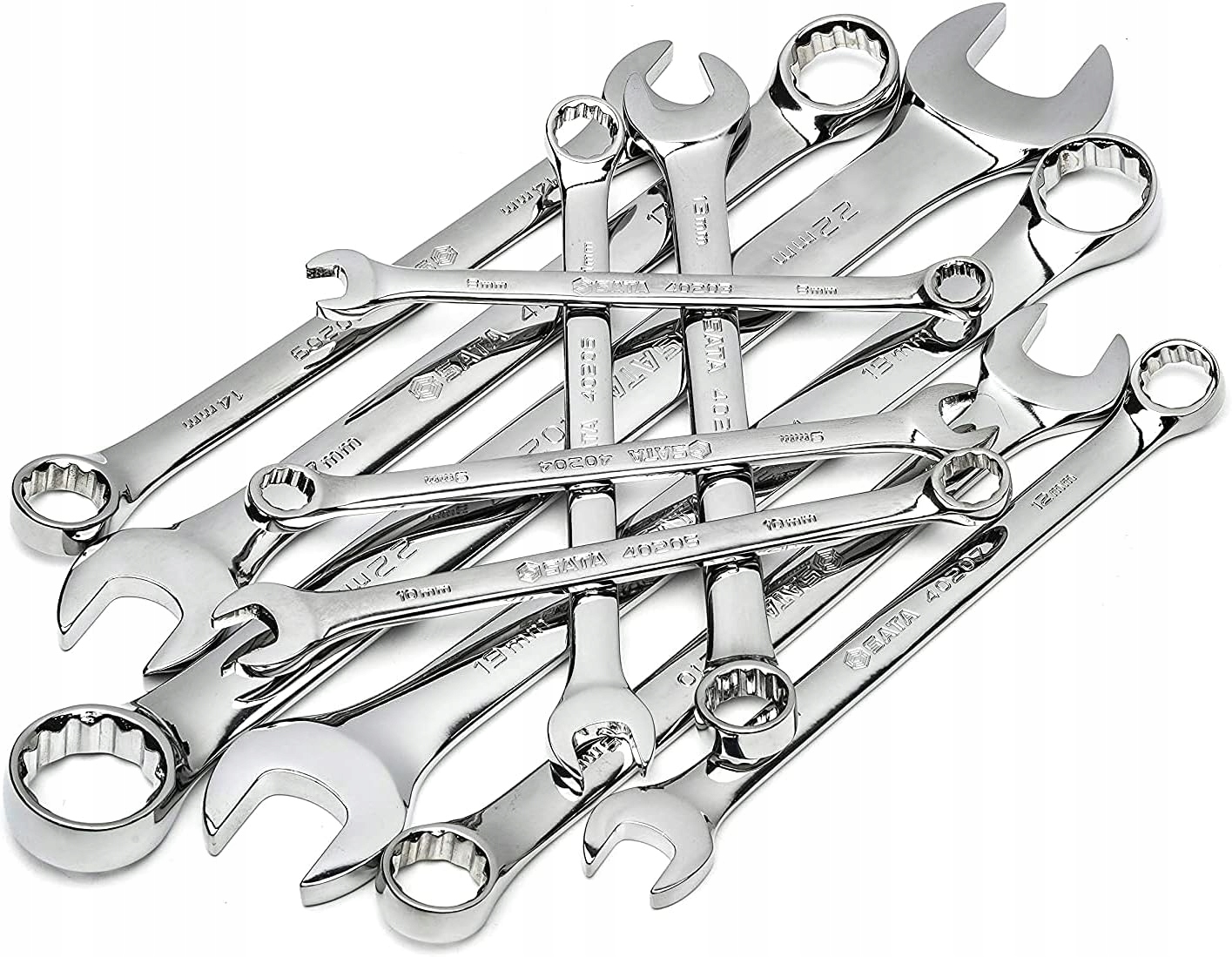 SATA ZESTAW 12 KLUCZY PŁASKO OCZKOWYCH W SASZETCE ST09063 PŁACHTA 6-32MM