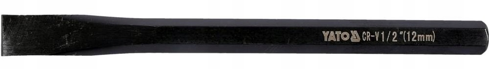 YATO UNIWERSALNY PRZECINAK ŚLUSARSKI PŁASKI 12,5X152MM CZERNIONY YT-47148