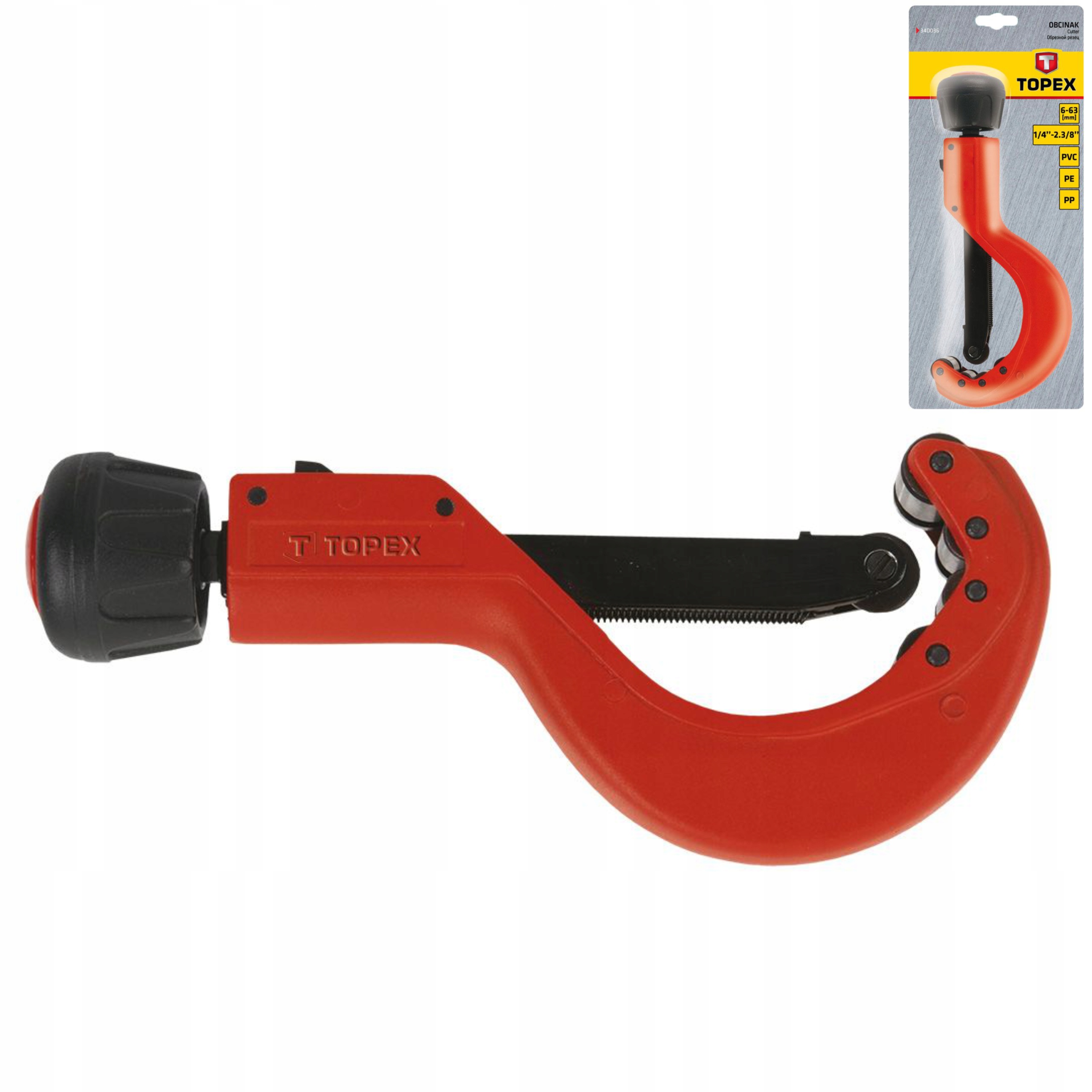 OBCINAK DO RUR Z TWORZYW 6-63 MM TOPEX 34D036