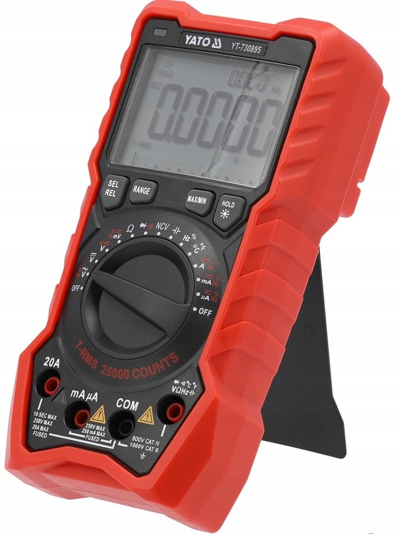 MIERNIK UNIWERSALNY CYFROWY TRUE RMS 25000 AUTOMATYCZNY ZAKRES YT-730895