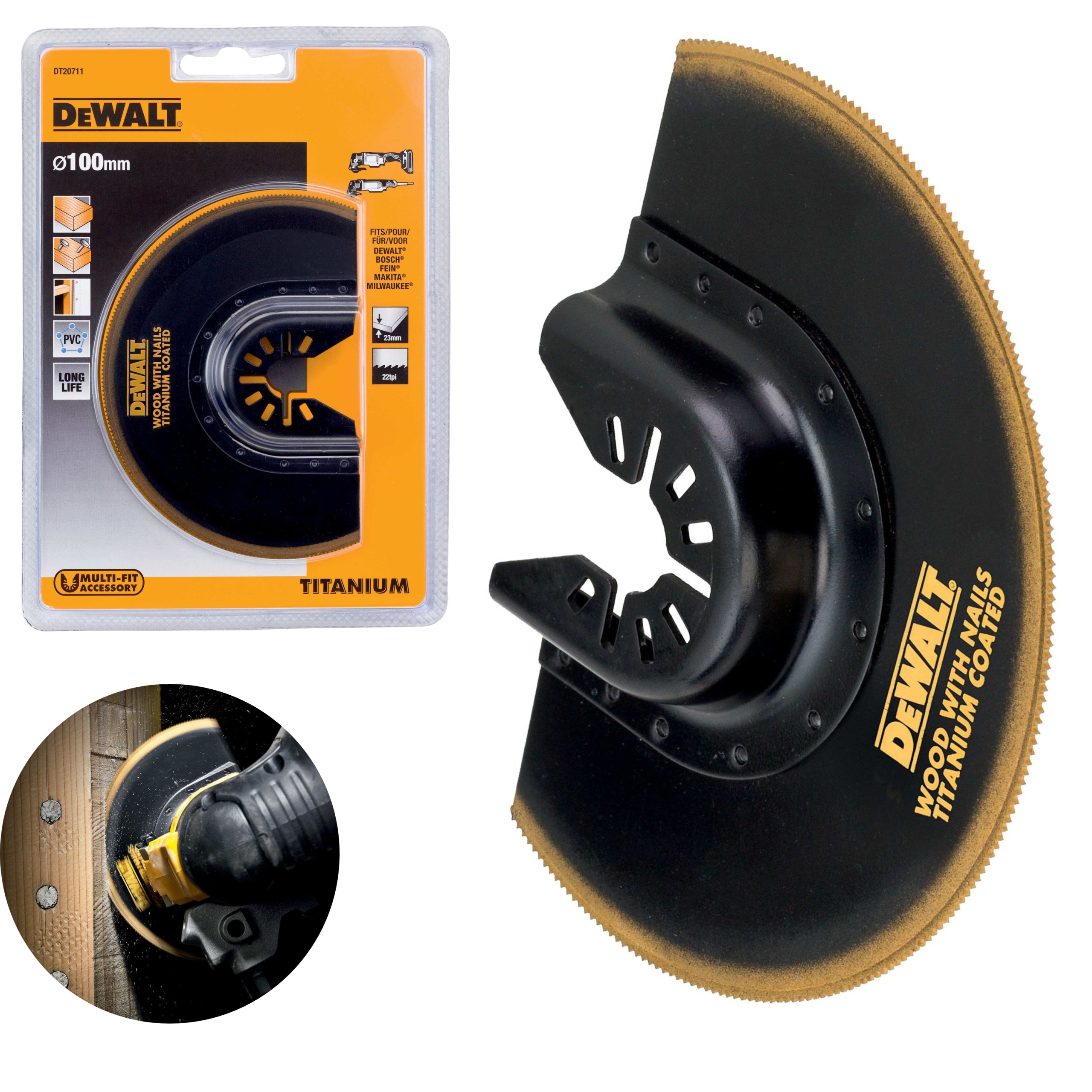 DEWALT DT20711 BRZESZCZOT DO DREWNA PVC MULTITOOL