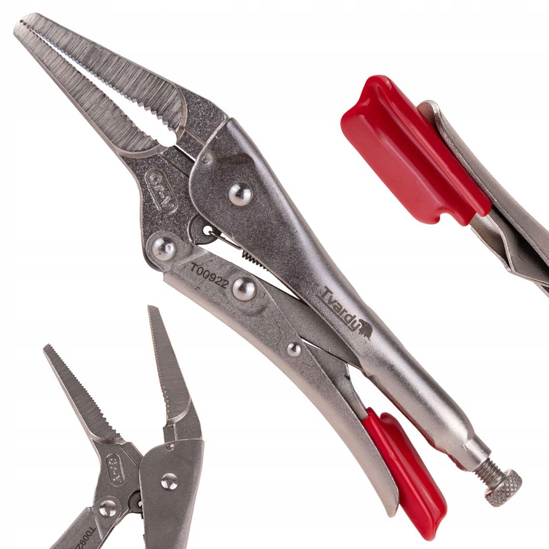 SZCZYPCE ZACISKOWE MORSE'A PROSTE WYDŁUŻONE SZCZĘKI 225MM CRV TVARDY T00922