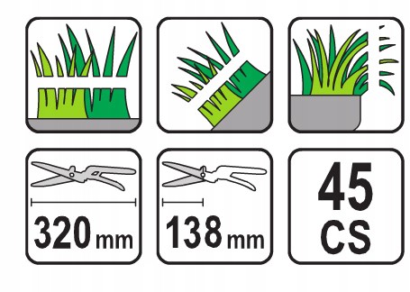 FLO SEKATOR NOŻYCE DO PODCINANIA TRAWY 3-POZYCYJNE ZE STALI WĘGLOWEJ 99300