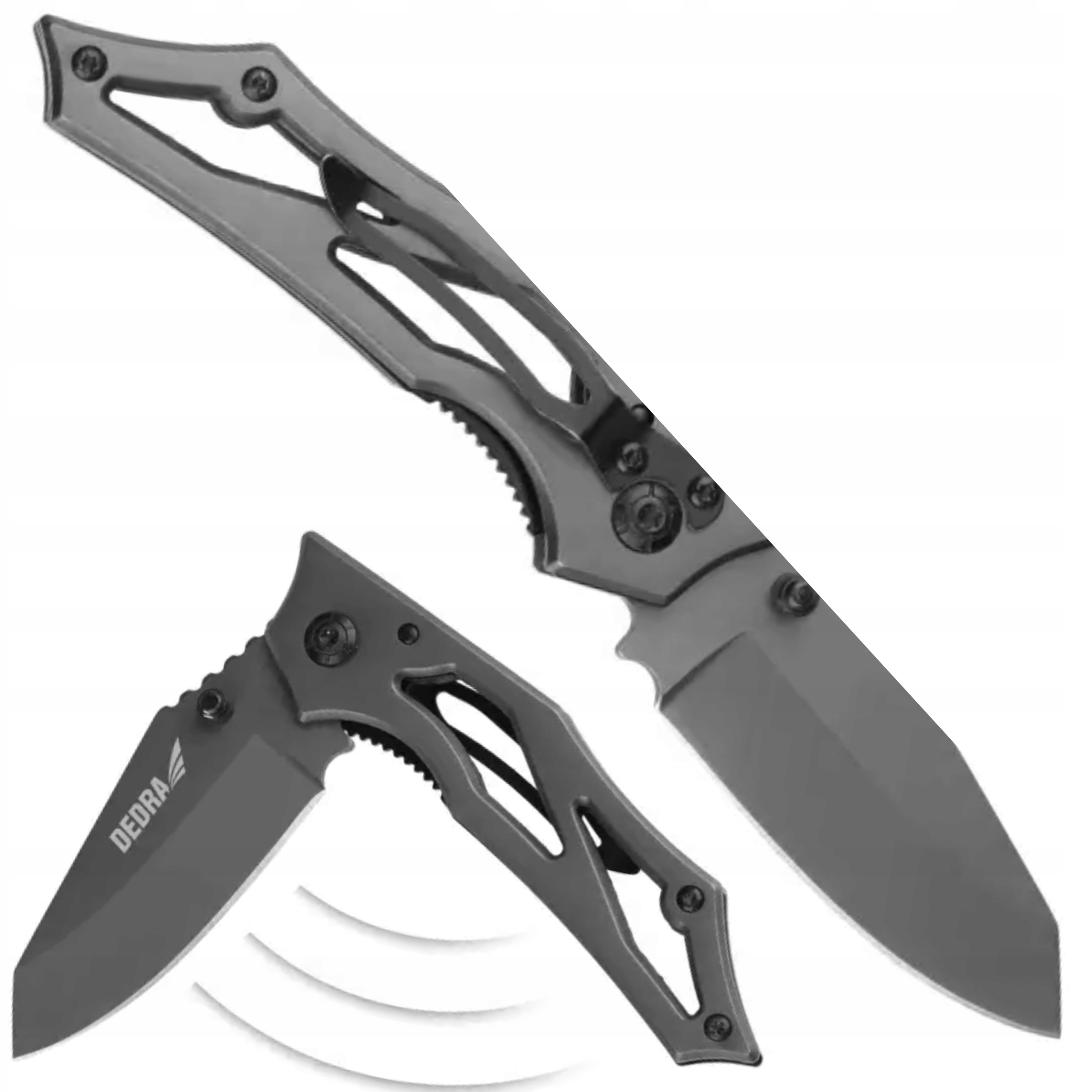 DEDRA PRAKTYCZNY NÓŻ SKŁADANY KIESZONKOWY ZE STALI NIERDZEWNEJ 170mm M9082