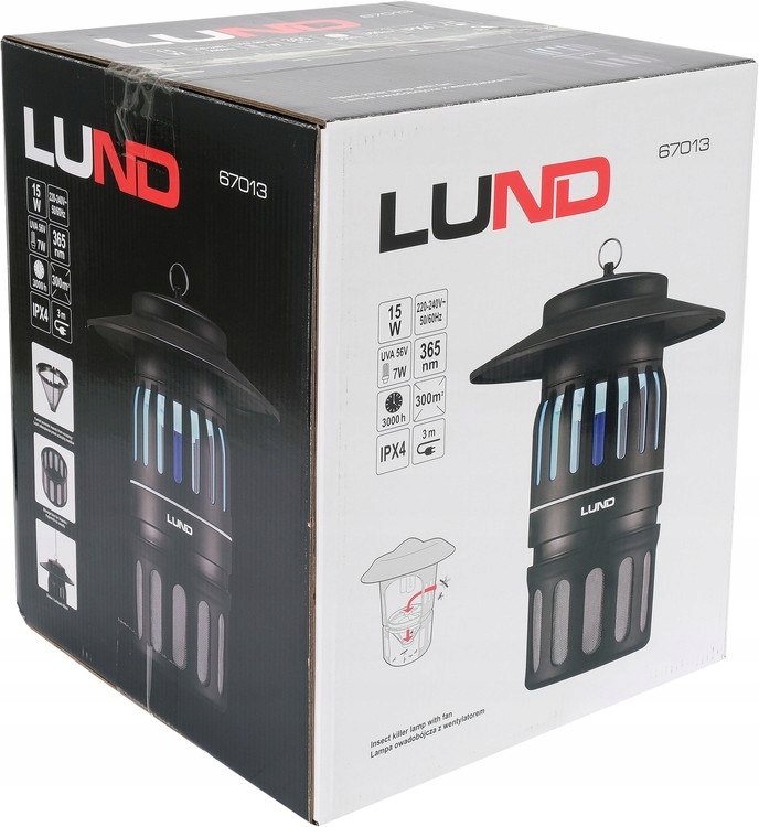 LAMPA OWADOBÓJCZA UVA NA KOMARY ĆMY ZASIĘG 300m2