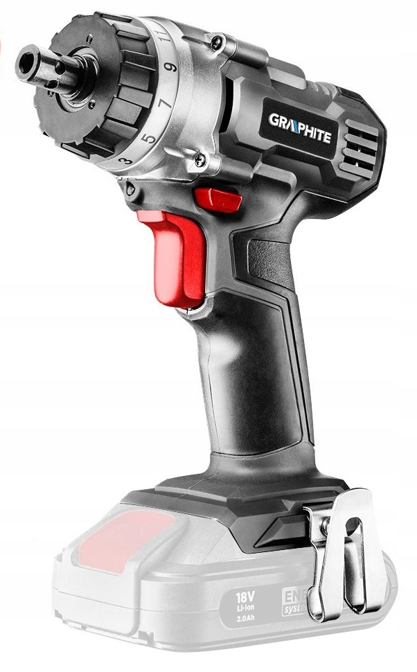 GRAPHITE WKRĘTARKA 18V HEX 1/4' +3 ADAPTERY 58G022