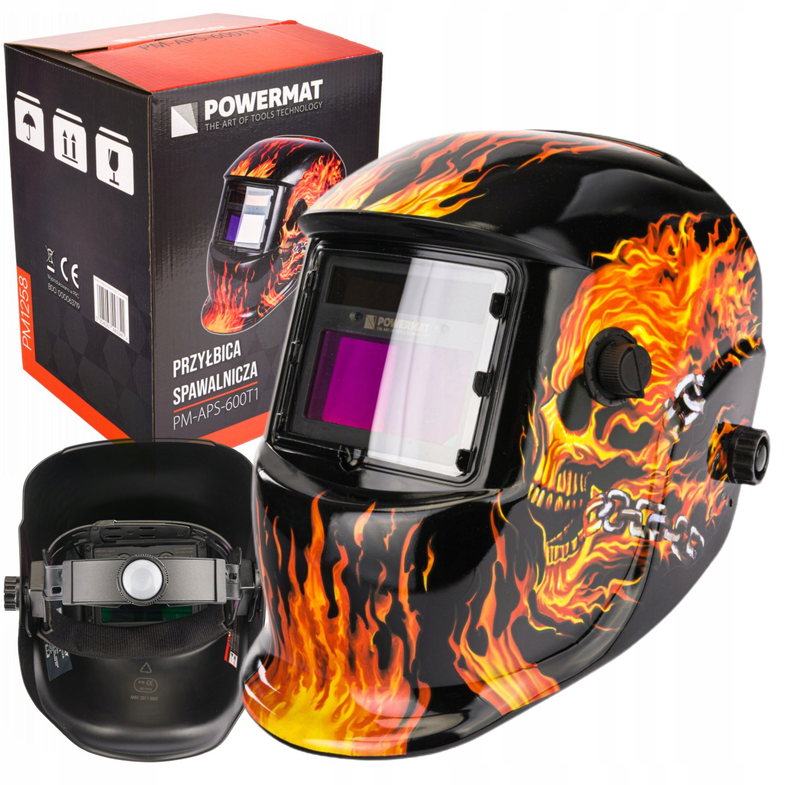 SAMOŚCIEMNIAJĄCA MASKA PRZYŁBICA SPAWALNICZA FILTR AUTOMATYCZNA LCD