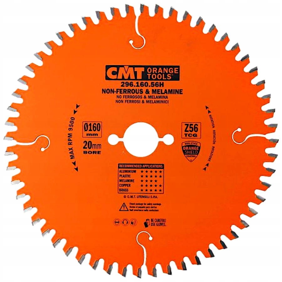 CMT PIŁA MATERIAŁÓW NIEŻELAZNYCH PŁYT LAMINOWANYCH 165X20MM 40Z 296.165.40H