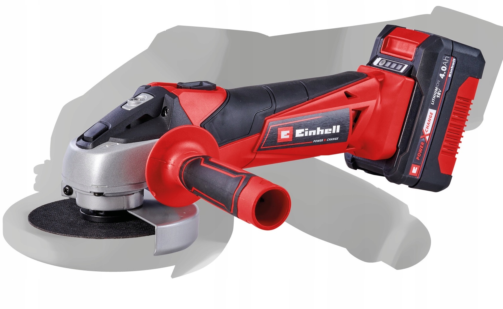 EINHELL SZLIFIERKA KĄTOWA 115mm 18V AKUMULATOR 4,0Ah ŁADOWARKA TC-AG 18/115