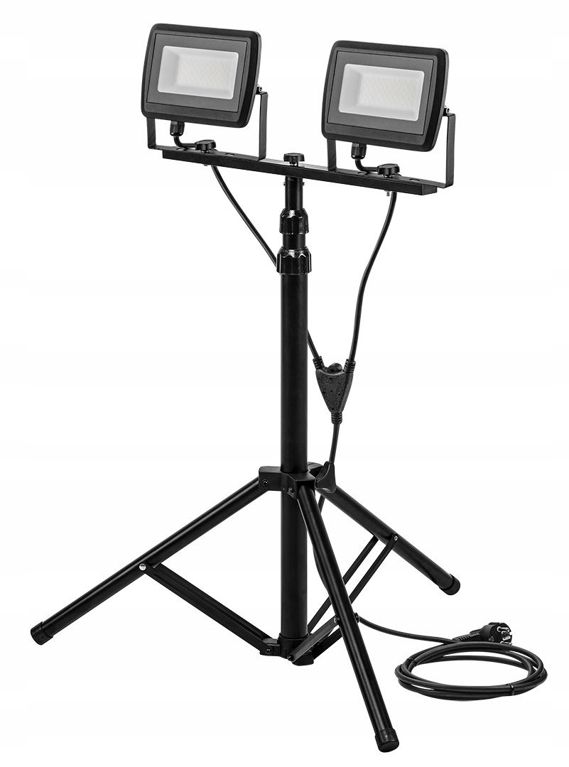 NEO REFLEKTOR PODWÓJNY 2X50W SMD LED +STATYW 1.8M