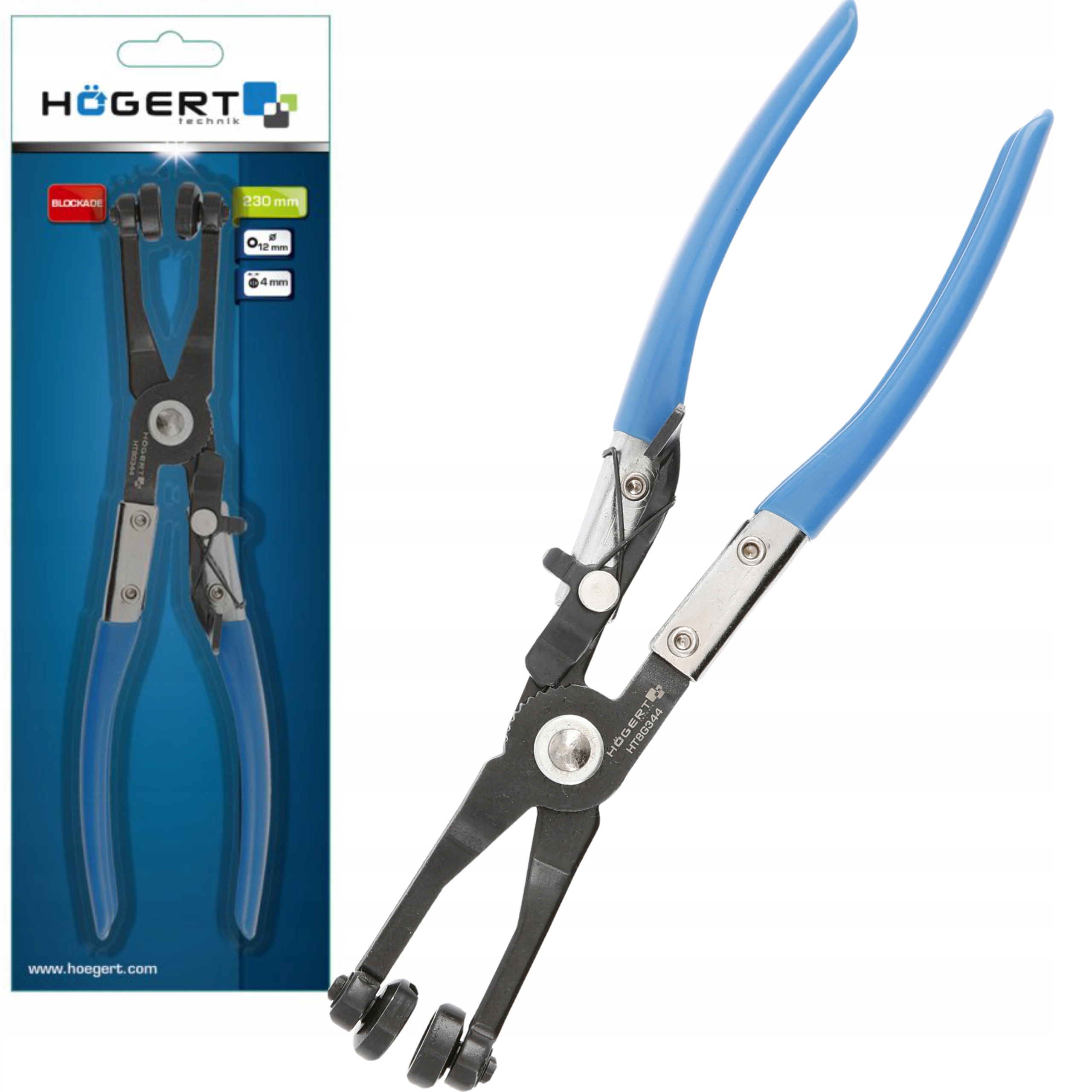 HOGERT SZCZYPCE DO OPASEK I ZACISKÓW PROSTE 230MM
