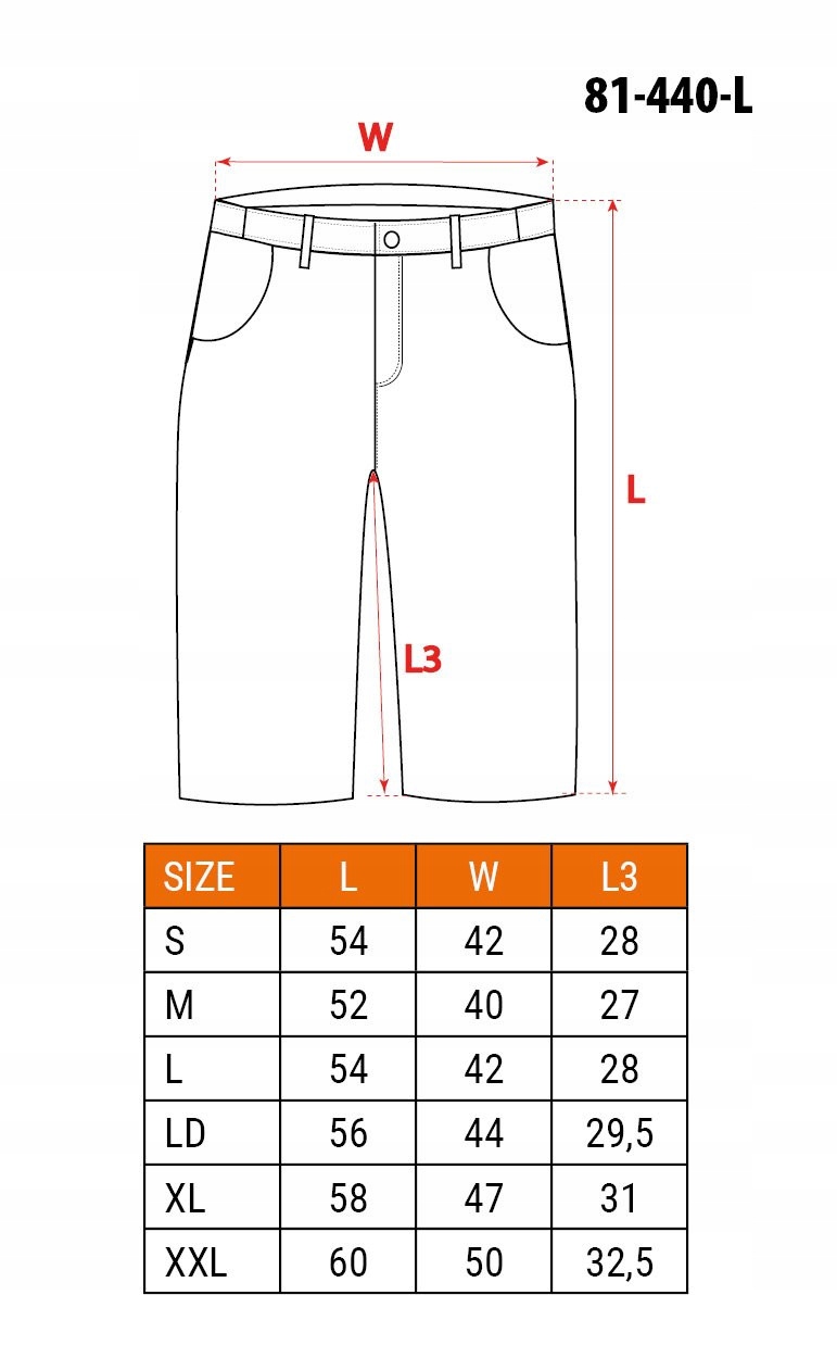 NEO KRÓTKIE SPODENKI BASIC DO PASA SPODNIE KIESZENIE 81-440 ROZMIAR LD/56