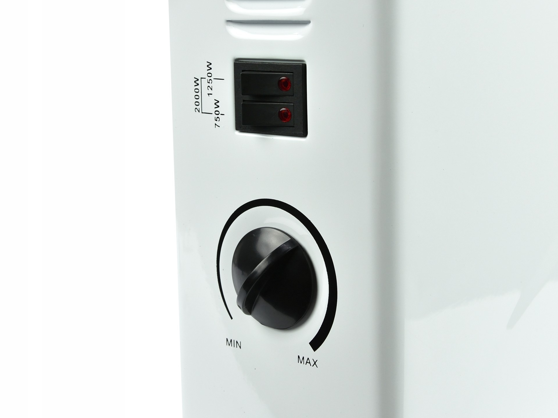 GRZEJNIK KONWEKTOROWY Z TERMOSTATEM 750/1250/2000W TERMOSTAT 2000W BIAŁY
