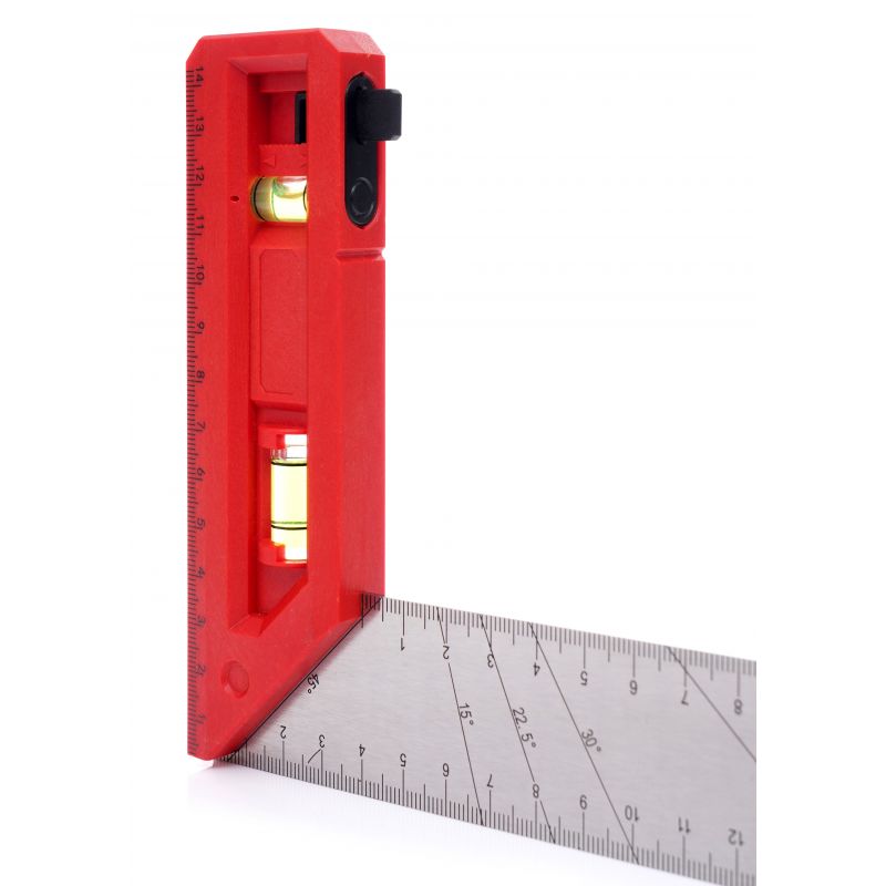 KĄTOWNIK UNIWERSALNY ALUMINIOWY STOLARSKI POZIOMICA 300-603MM POMIAR KĄTÓW