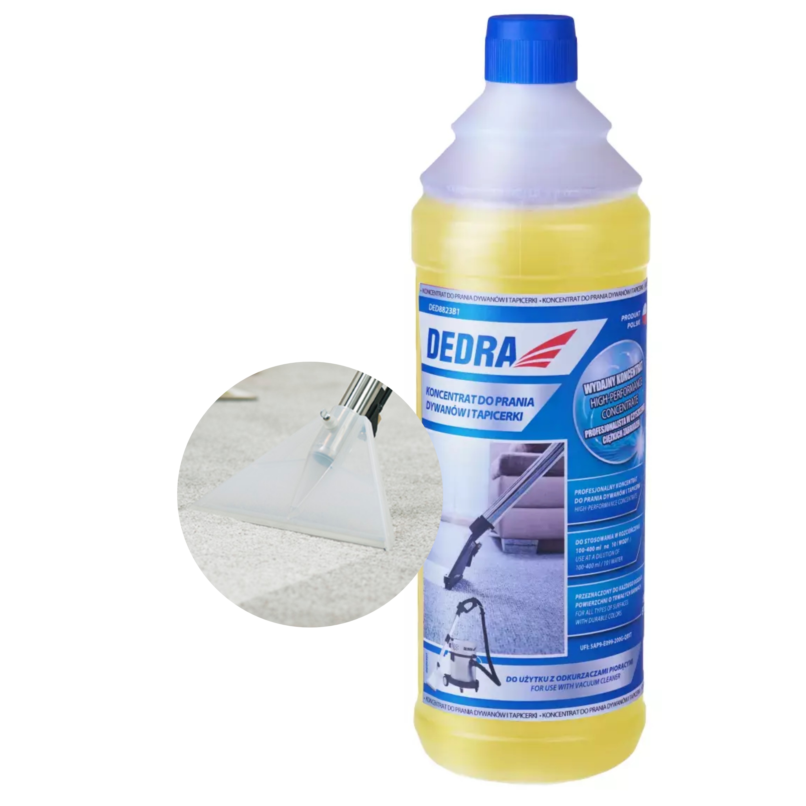 DEDRA PREPARAT DO PRANIA DYWANÓW I TAPICERKI KONCENTRAT 1L DED8823B1