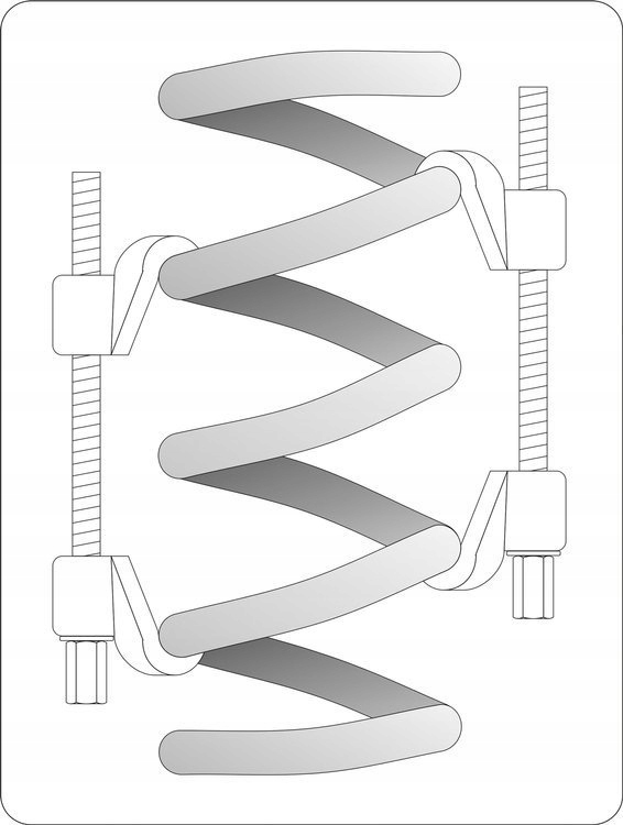 VOREL ŚCIĄGACZ DO SPRĘŻYN McPERSON ŚCISK AMORTYZATORÓW McPHERSON 380mm 2szt