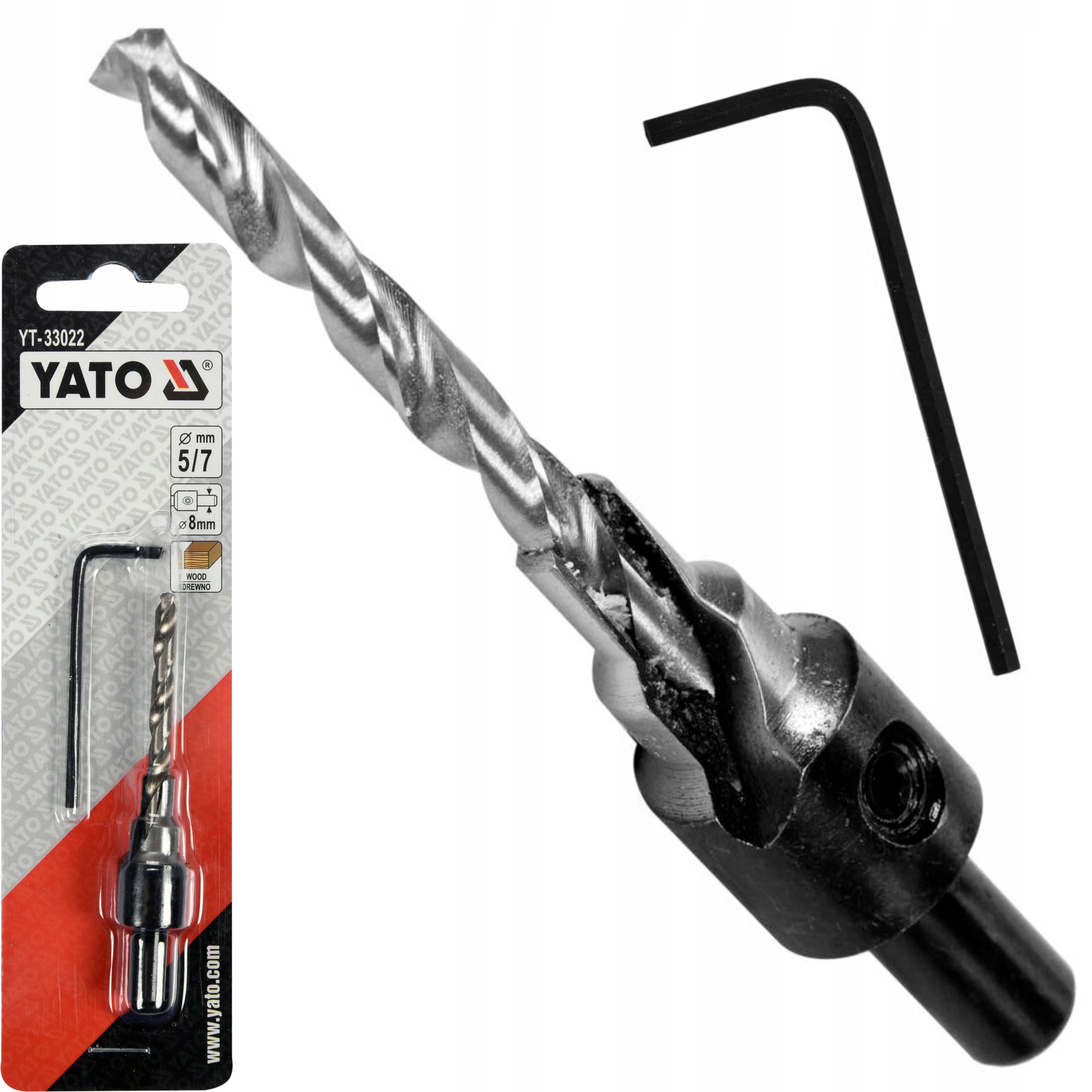 YATO WIERTŁO DO KONFIRMANTÓW 5-7 MM/ DREWNA, PRODUKCJI MEBLI YT-33022
