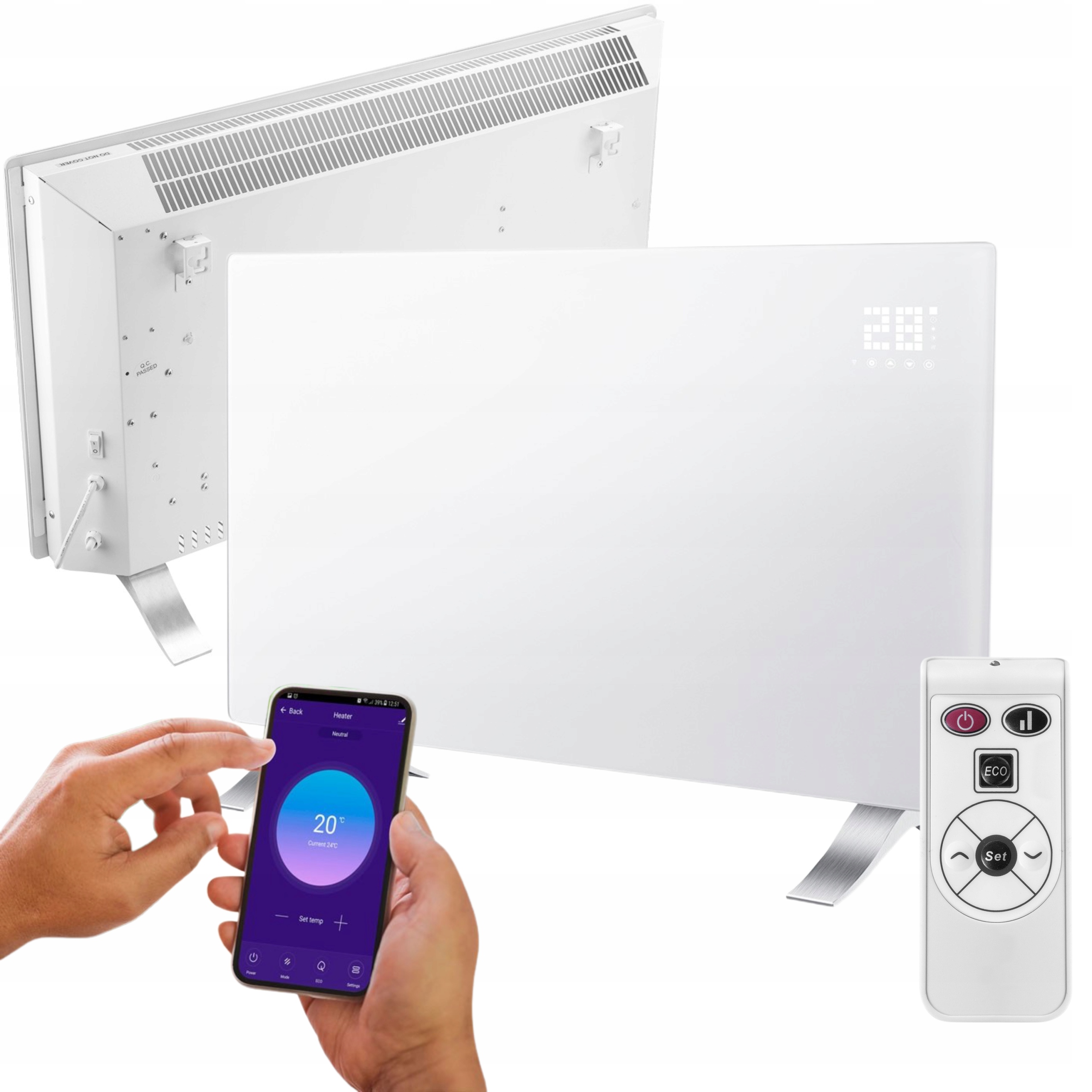 NEO ELEKTRYCZNY GRZEJNIK KONWEKTOROWY 1000W WIFI