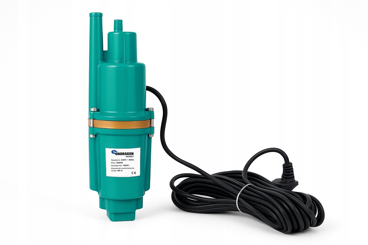 POMPA DO WODY CZYSTEJ ZANURZENIOWA RUSKA GŁĘBINOWA MEMBRANOWA MOCNA 600W
