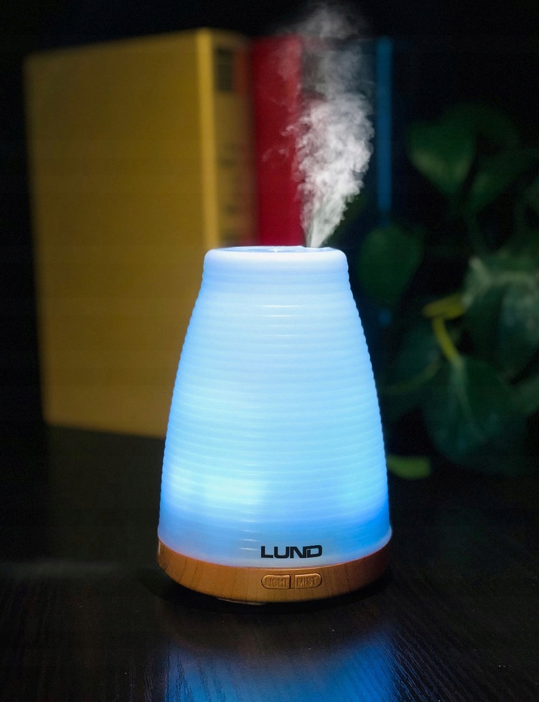 LUND DYFUZOR ZAPACHOWY AROMATERAPIA 100ml LAMPKA NOCNA LED 7 KOLORÓW 66900
