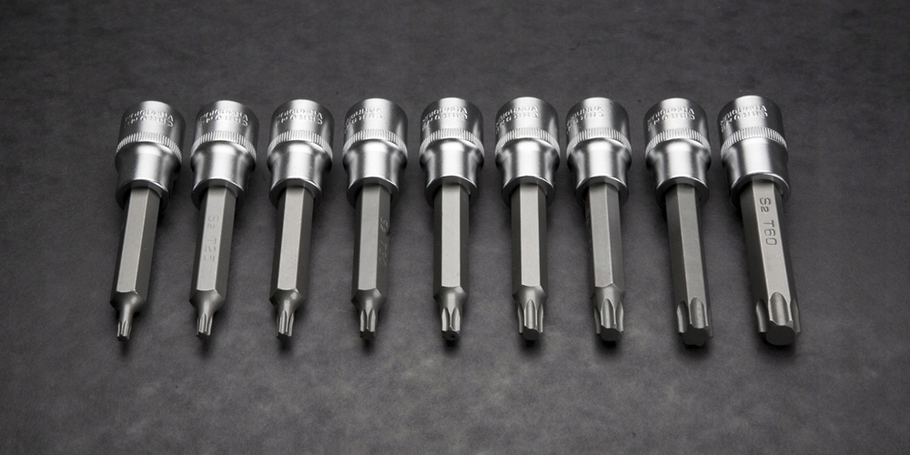 NEO TOOLS ZESTAW KOŃCÓWKI TORX NA NASADCE 9 SZTUK NASADKI 100MM NEO 08-708