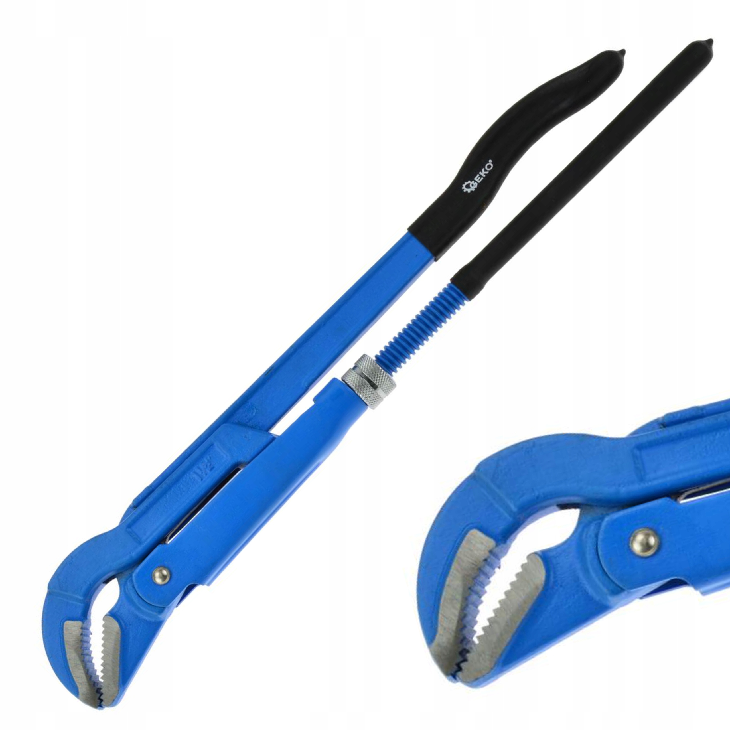 GEKO KLUCZ SZWEDZKI DO RUR ŻABA ŻABKA CĘGI 1,5" NASTAWNY PROFI G01642