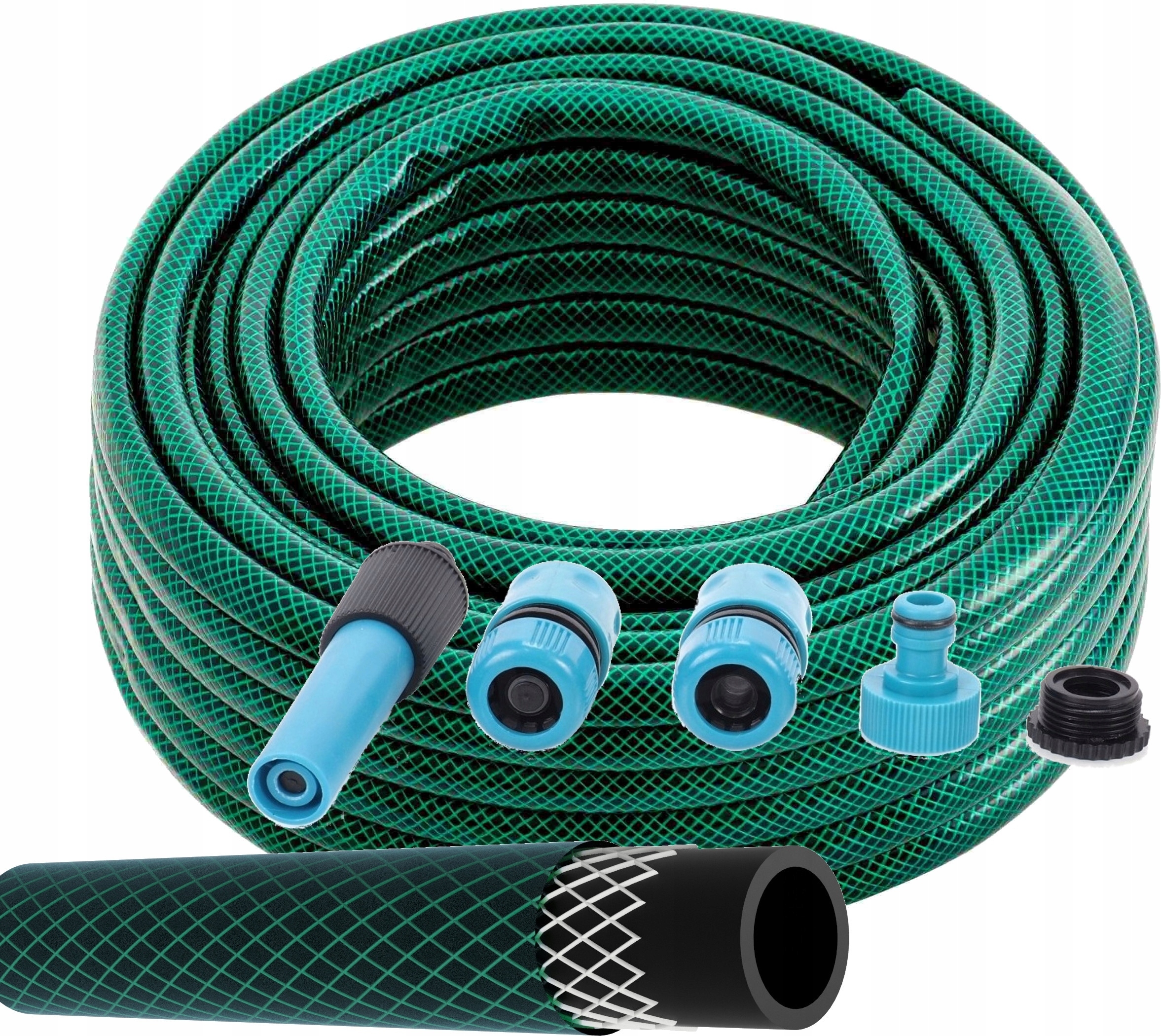 SCHMITH WĄŻ OGRODOWY 3-WARSTWOWY 20 BAR UV 3/4" CAL 20 m SGWA + ZŁĄCZKI