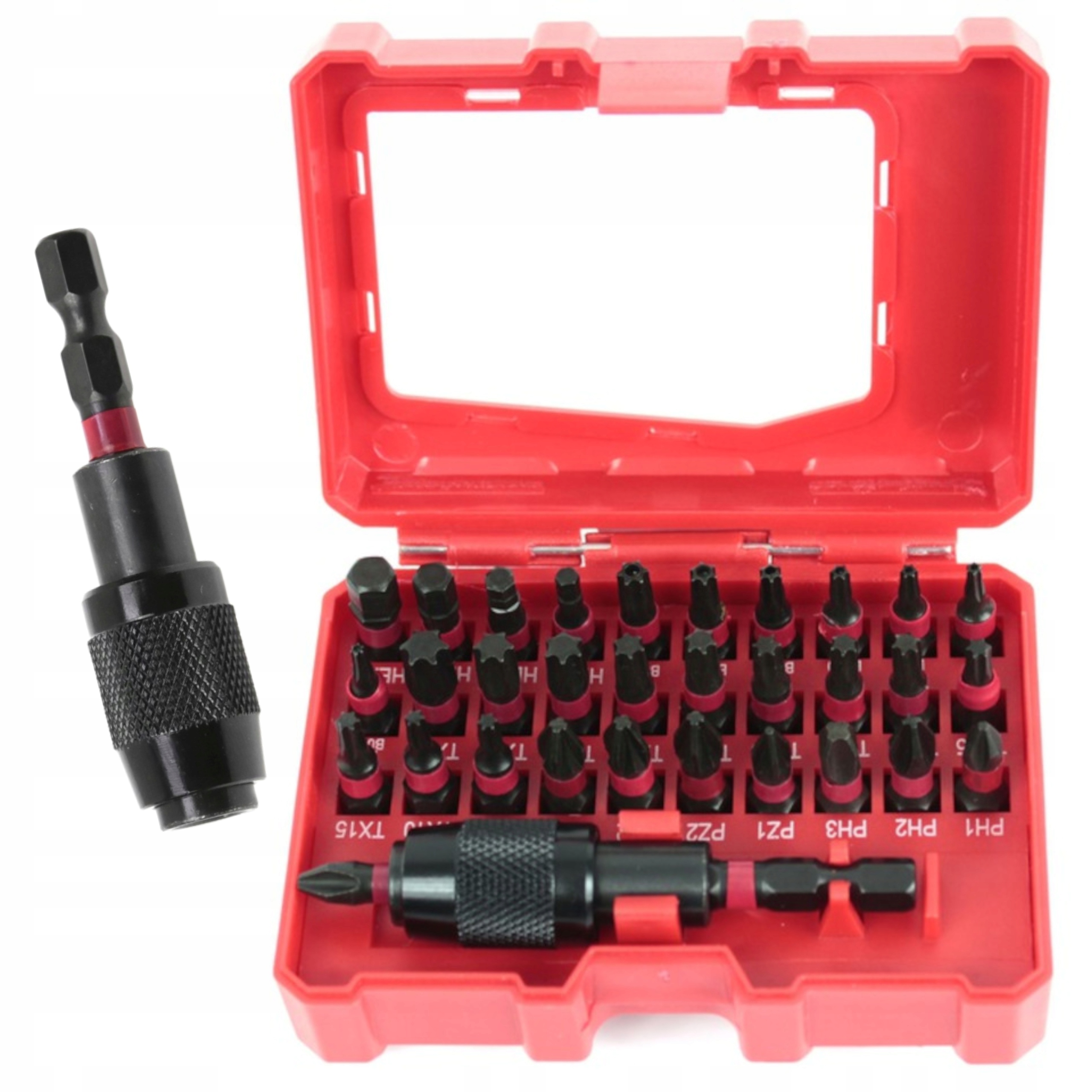 ZESTAW NASADKI BITY UDAROWE 32 ELEMENTA WALIZKA S11286