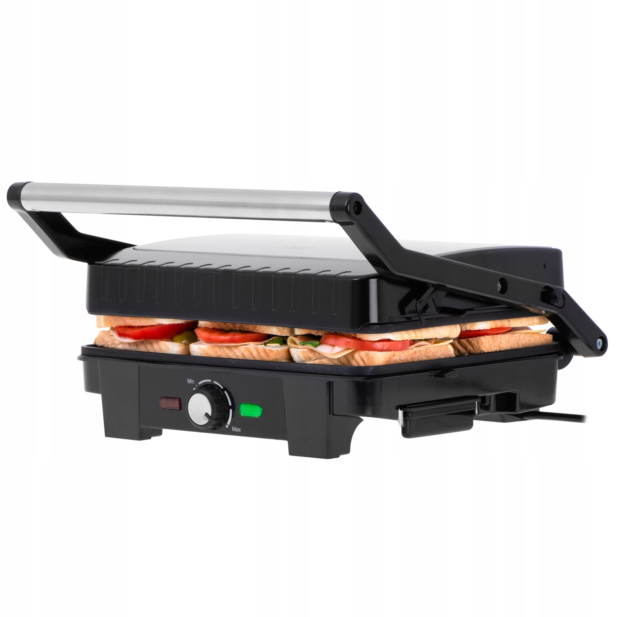ADLER GRILL ELEKTRYCZNY OPIEKACZ PANINI ROZKŁADANY 29x24cm XXL 2800W AD3051