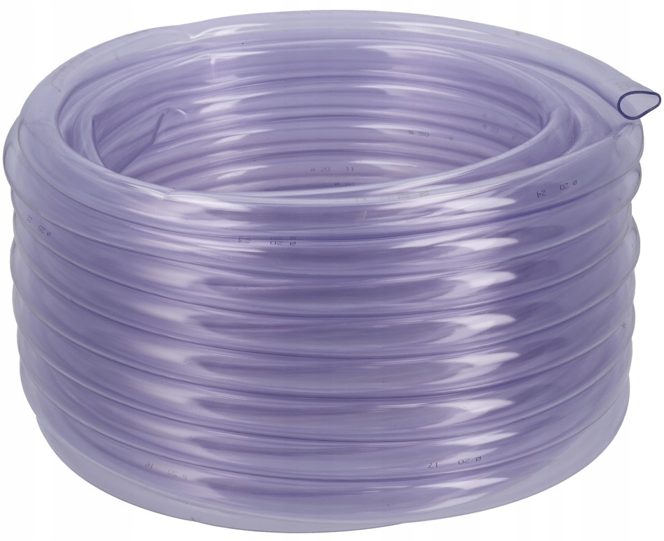 WĄŻ JEDNOWARSTWOWY TECHNICZNY 20MM NIEZBROJONY PRZEZROCZYSTY PVC 25M 81447