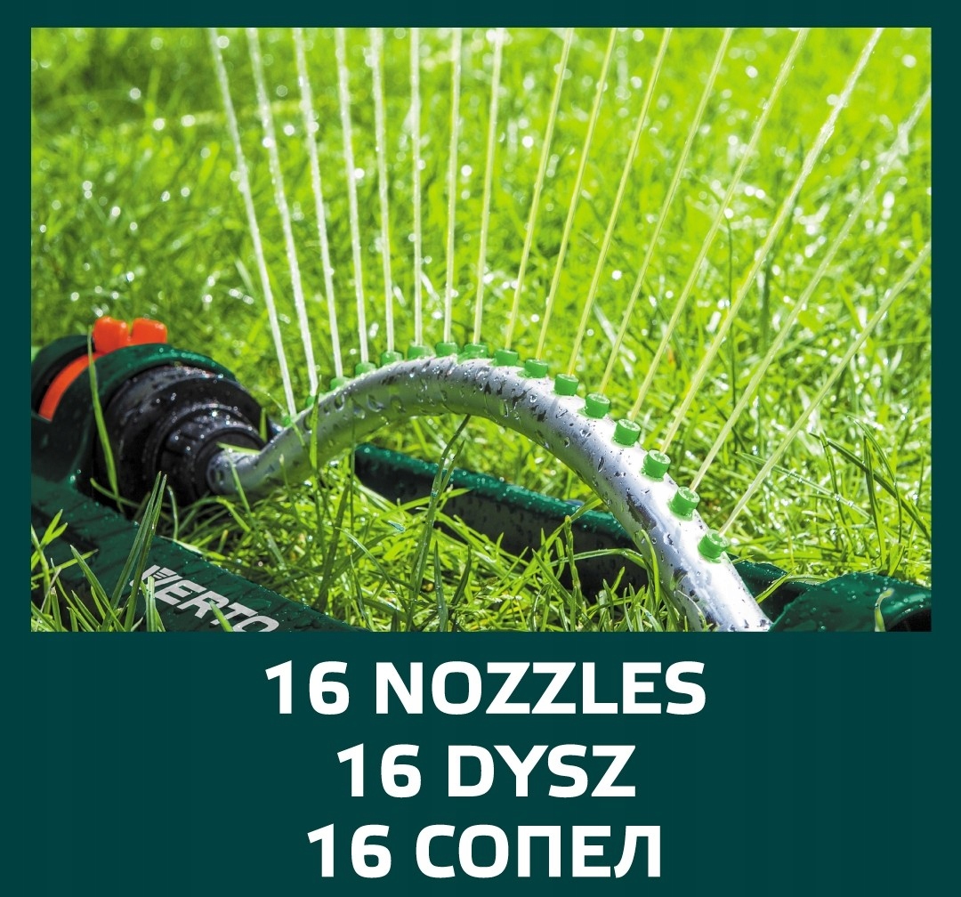 ZRASZACZ WAHADŁOWY OGRODOWY OSCYLACYJNY REGULOWANY 418m2 13x18m DUŻY