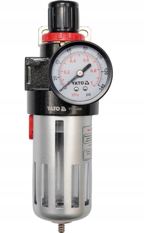 YATO ZESTAW REDUKTOR Z FILTREM I MANOMETREM 1/2'' DO KOMPRESORA YT-2383