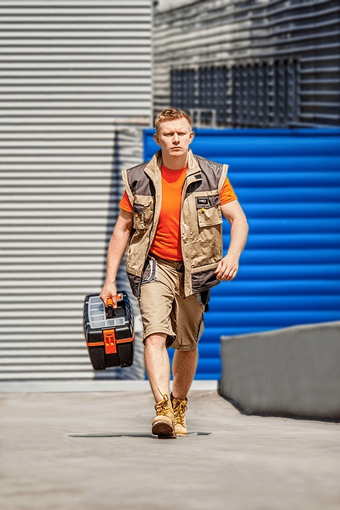 BLUZA ROBOCZA BAWEŁNA 2w1 BEZRĘKAWNIK 81-310 r. S/48 NEO