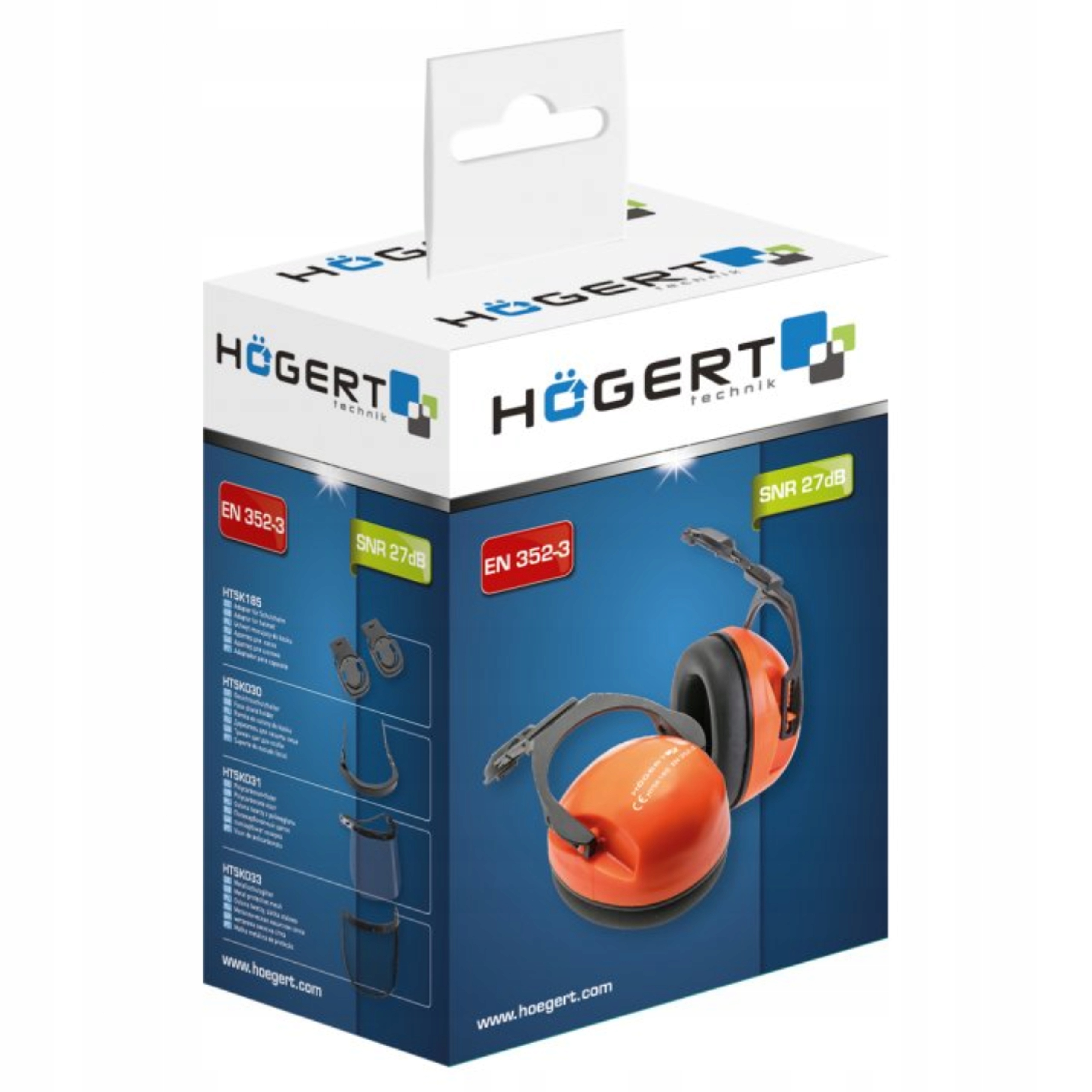 HOGERT OCHRONNIKI SŁUCHU SŁUCHAWKI POMARAŃCZOWE UNIWERSALNE HT5K179