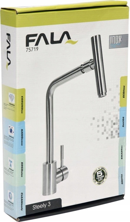 FALA BATERIA KUCHENNA STOJĄCA INOX STAL NIERDZEWNA STEELY 3 75719