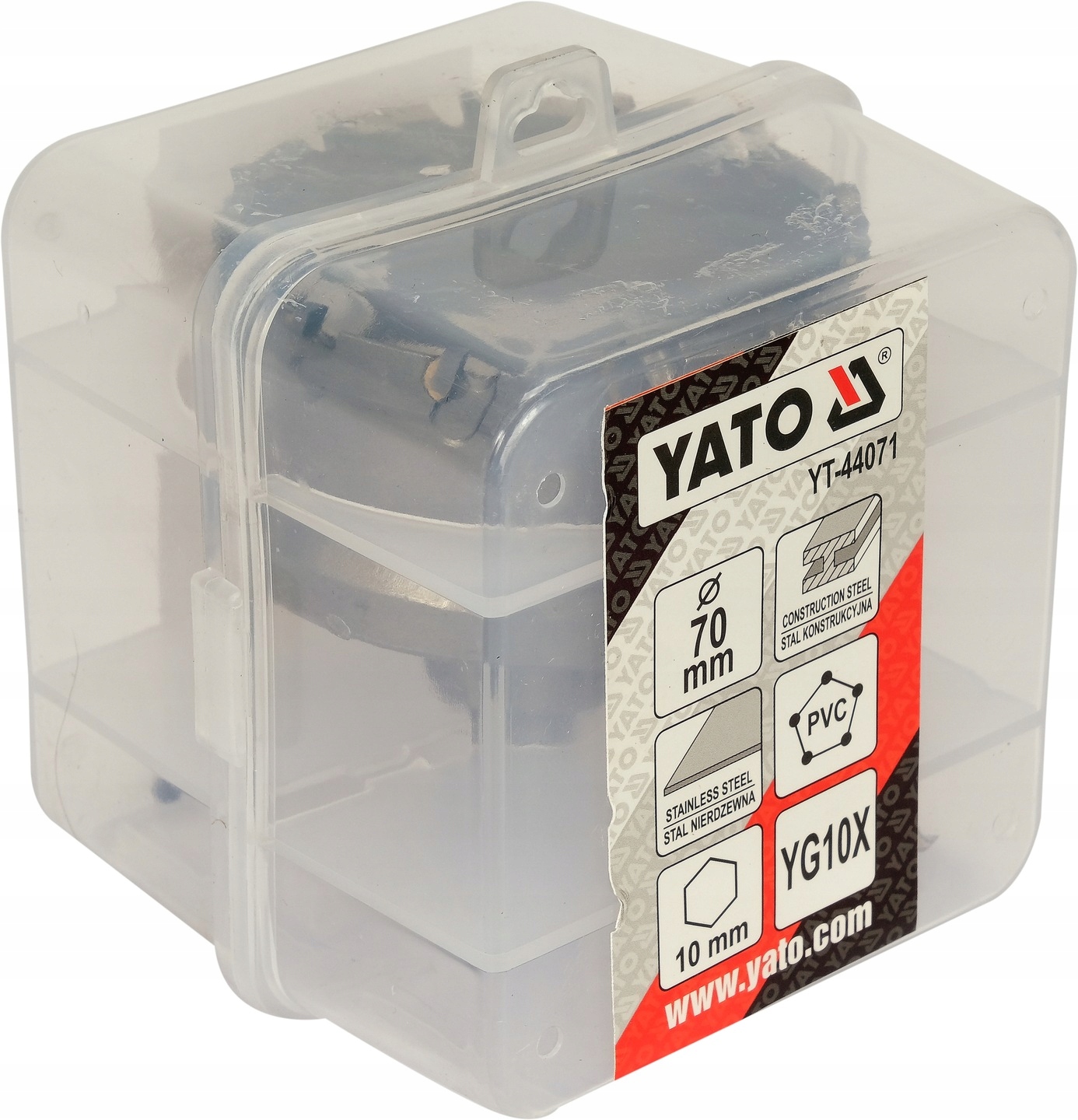 OTWORNICA DO METALU 70 MM Z WĘGLIKIEM SPIEKANYM YG10X KORONKA TCT YATO