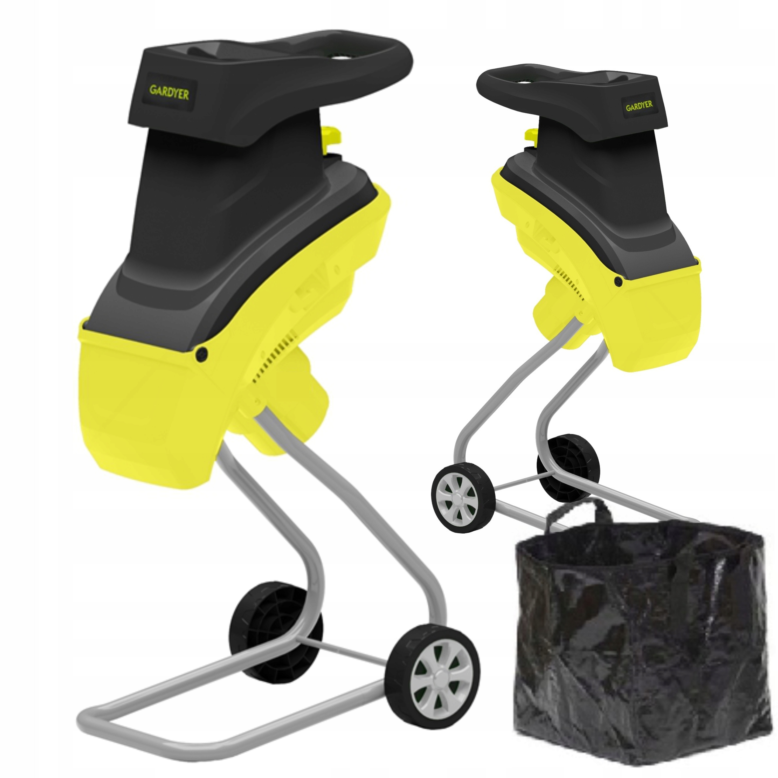 RĘBAK ROZDRABNIACZ GAŁĘZI TARCZOWY 2400W 45mm KOSZ